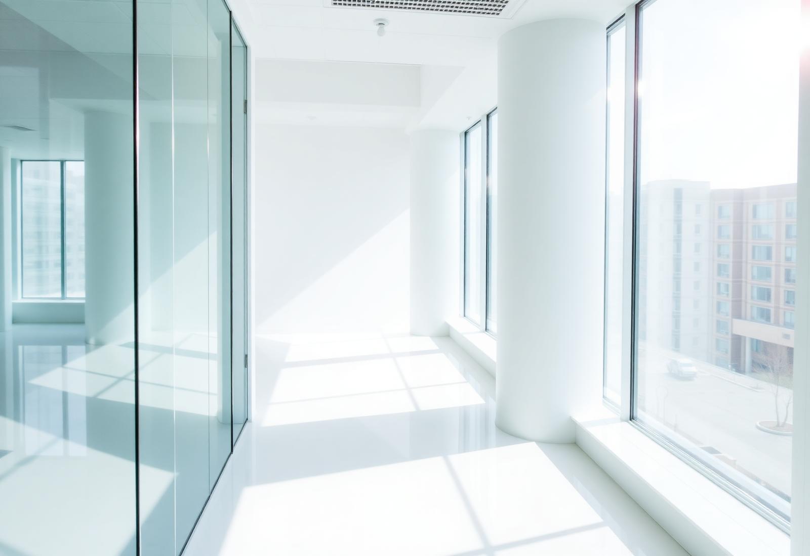 Bright, freshly cleaned modern office